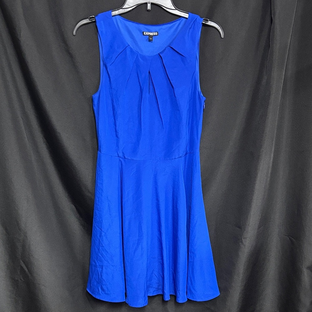 good blue dress Express | Dresses | Express Royal Pleated Dylan & Davids Elegant Reorder allowing a peek at Shoe size:42